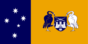 Flagga i Australian Capital Territory vektor illustration